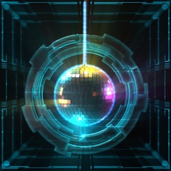 Icône de Star intergalactique du disco