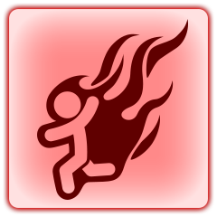 Icône de Mon monde est à feu et à sang
